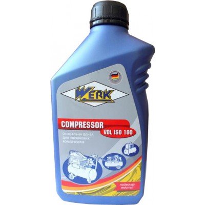Масло компрессорное Werk COMPRESSOR VDL ISO100, 1л, код: 4750