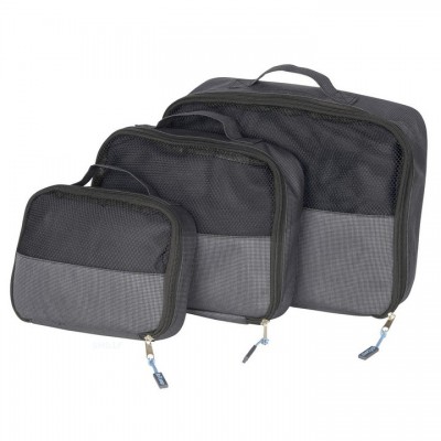 Набор дорожных органайзеров Bo-Camp Travel Pack Cube 3 pc Anthracite (7504370), код: 8308