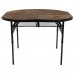 Стіл Bo-Camp Woodbine Oval 100x70 cm Black/Wood look (1404185), код: 10573