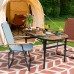 Стіл Bo-Camp Woodbine Oval 100x70 cm Black/Wood look (1404185), код: 10573