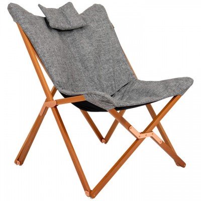 Крісло розкладне Bo-Camp Bloomsbury L Grey (1200370), код: 10571