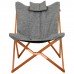 Крісло розкладне Bo-Camp Bloomsbury L Grey (1200370), код: 10571