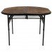 Стіл Bo-Camp Woodbine Oval 100x70 cm Black/Wood look (1404185), код: 10573
