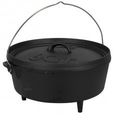 Казан з кришкою Bo-Camp Dutch Oven Cast Iron 31 cm / 5 L Black (2122410)