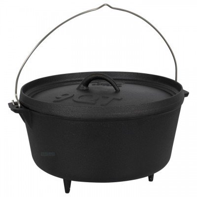 Казан з кришкою Bo-Camp Dutch Oven Cast Iron 31 cm / 7.1 L Black (2122415), код: 8858