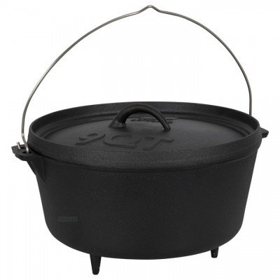 Казан з кришкою Bo-Camp Dutch Oven Cast Iron 31 cm / 7.1 L Black (2122415), код: 8858