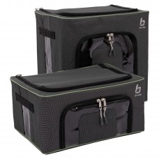 Комплект боксів-органайзерів складаних Bo-Camp Box Set M+L Anthracite (1709280)