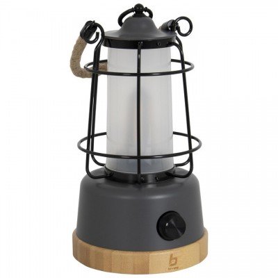 Ліхтар кемпінговий Bo-Camp Harlington Rechargable Dimming 370 Lumen Bamboo-Grey (5818921), код: 12496