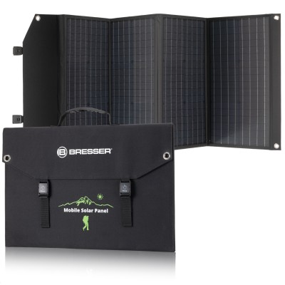 Портативний зарядний пристрій сонячна панель Bresser Mobile Solar Charger 120 Watt USB DC (3810070), код: 9202