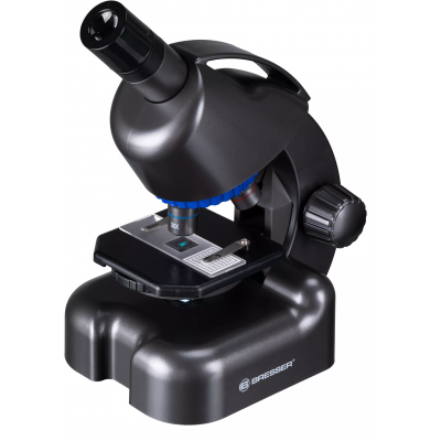 Мікроскоп Bresser Junior CM-04 100x-900x Black з набором для дослідів і адаптером для смартфона (14951), код: 10284
