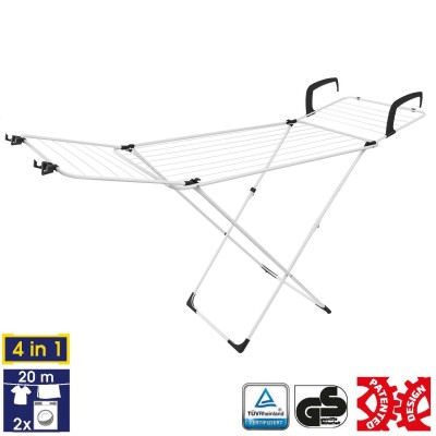 Сушарка для білизни підлогова Casa Si Flex Dry 4in1 White/Black (CS92970002), код: 12306