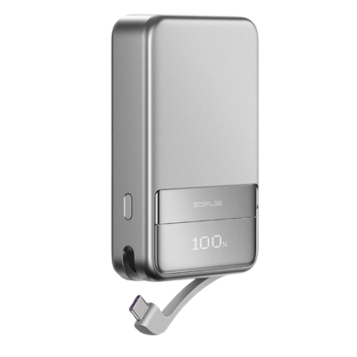 Повербанк EcoFLow RAPID Magnetic Power Bank 10000 Silver, код: 11936