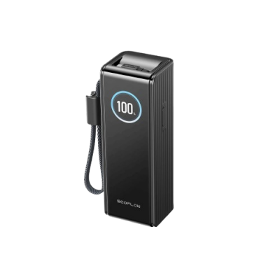 Павербанк EcoFlow RAPID Power Bank з кабелями 25000mAh чорний, код: 12016