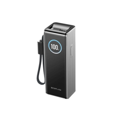 Павербанк EcoFlow RAPID Power Bank з кабелями 25000mAh сріблястий, код: 12015