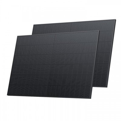 Набір сонячних панелей EcoFlow 2*400 Solar Panel стаціонарні, код: 11864