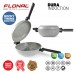 Сковорода подвійна Flonal Dura Induction Rocky Twins 28 см з решіткою (RKIWP2830)_Discounted, код: 12326
