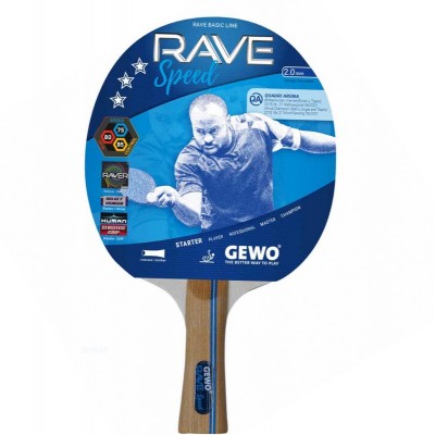 Ракетка для настільного тенісу Gewo Rave Speed FL (860100001), код: 9932