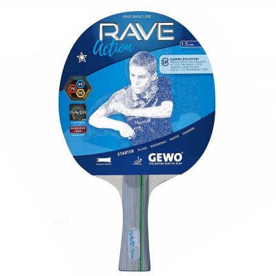 Ракетка для настільного тенісу Gewo Rave Action FL (860000001), код: 10121