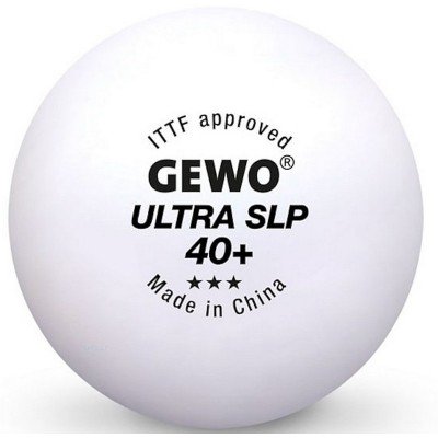 М'ячі для настільного тенісу Gewo Ultra SLP 40+ ITTF 6 шт (81351200), код: 9943
