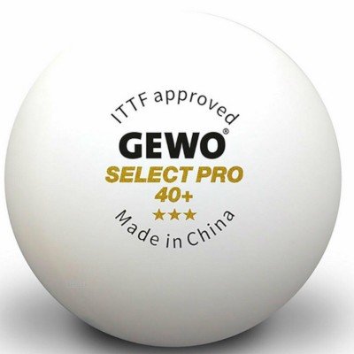 М'ячі для настільного тенісу Gewo Select Pro 40+ ITTF 6 шт (86481200), код: 9949