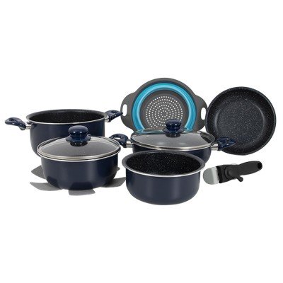 Набір посуду Gimex Cookware Set induction 9 предметів Blue (6977225), код: 8289