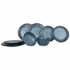 Сервіз столовий Gimex Tableware Stone 12 Pieces 4 Person Dark Blue (6917100)