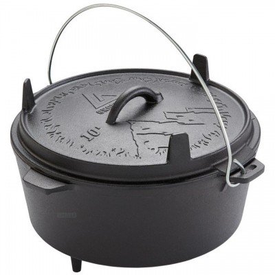 Казан з кришкою Groenberg Askja Pot 33 cm / 10 L Black (266018), код: 8862