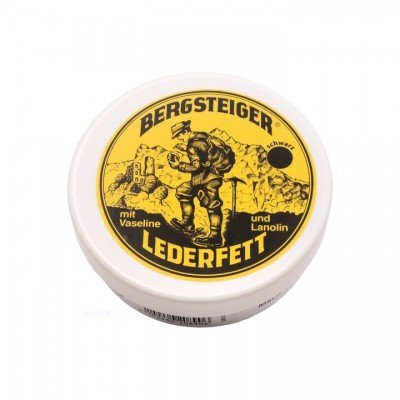 Водовідштовхуюче просочення для взуття HeySport Bergsteiger-Leather-Grease black 150 ml, код: 11515