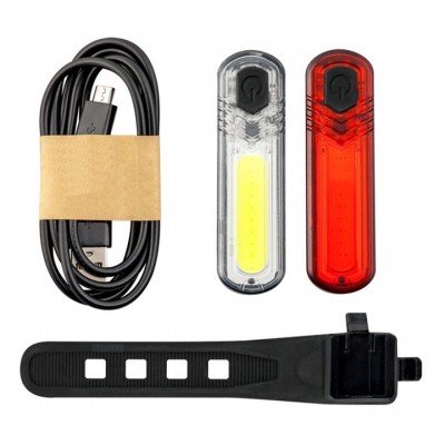 Комплект ліхтарів велосипедних Mactronic Duo Slim (60/18 Lm) USB Rechargeable (ABS0031), код: 8099