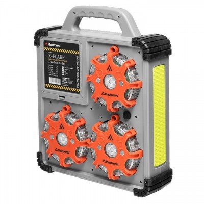 Комплект ліхтарів професійних Mactronic X-Flare (30 Lm) Red/Blue/Amber Recharg 12/220V (PSD0112), код: 8462