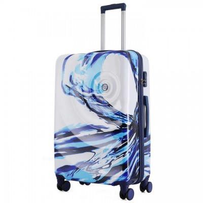 Валіза Semi Line 28" (L) White/Blue Print (T5653-3), код: 8369