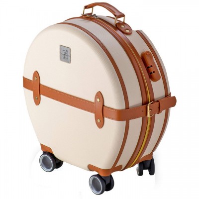 Валіза Semi Line 20" (S) Ecru/Brown (T5670-2), код: 9693