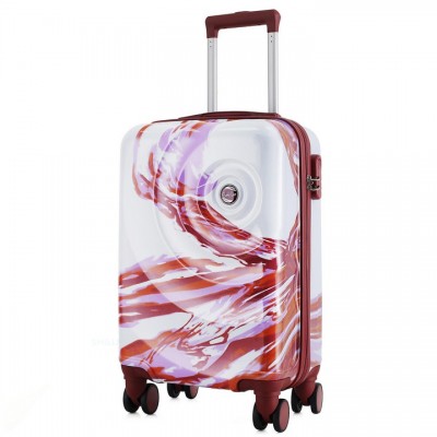 Валіза Semi Line 20" (S) White/Red Print (T5654-1), код: 8591