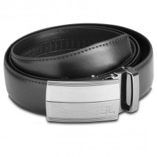Ремінь чоловічий шкіряний Semi Line Black (P8235-0 M)