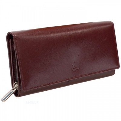 Гаманець жіночий шкіряний Semi Line RFID Dark Red (P8264-2), код: 10596