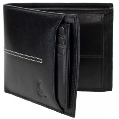 Портмоне чоловіче шкіряне Semi Line RFID Black (P8267-0), код: 10613