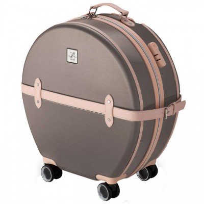 Валіза Semi Line 24" (M) Brown/Pink Cream (T5673-3), код: 8538
