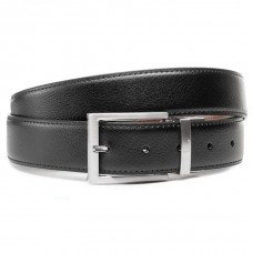 Ремінь чоловічий шкіряний Semi Line Black/Brown (P8231-0 M)