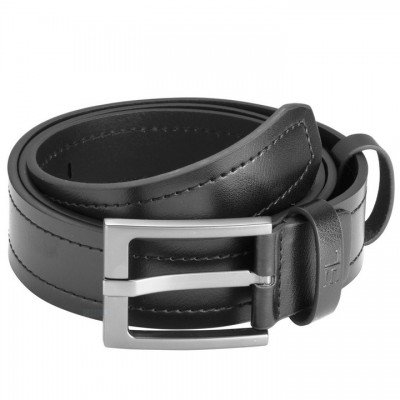 Ремінь чоловічий шкіряний Semi Line Black (P8236-0 L), код: 8851