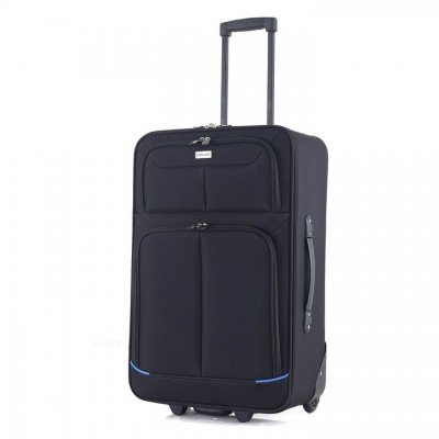 Валіза Semi Line 24" (M) Black/Blue Lines (T5753-2), код: 8751