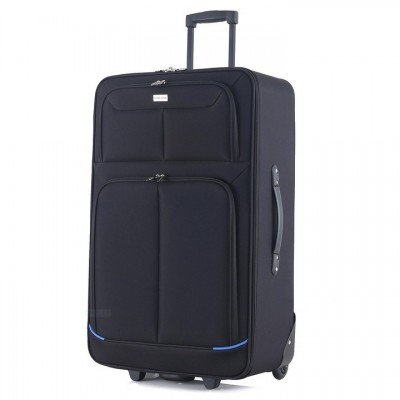 Валіза Semi Line 28" (L) Black/Blue Lines (T5753-3), код: 8752