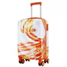 Валіза Semi Line 20" (S) White/Orange Print (T5655-1)