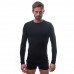 Термофутболка чоловіча Sensor Merino DF LS black 15100021, SM11M-black-XXXL, код: 11409