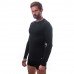Термофутболка чоловіча Sensor Merino DF LS black 15100021, SM11M-black-L, код: 11404