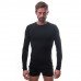 Термофутболка чоловіча Sensor Merino DF LS black 15100021, SM11M-black-L, код: 11404