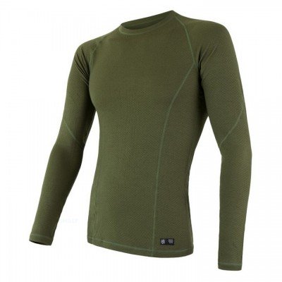 Термофутболка чоловіча Sensor Merino DF LS safari 17200031, SM11M-safari-S, код: 11412