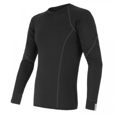 Термофутболка чоловіча Sensor Merino Active LS black 11109033, SM11MA-black-M, код: 11394