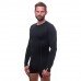 Термофутболка чоловіча Sensor Merino Active LS black 11109033, SM11MA-black-M, код: 11394