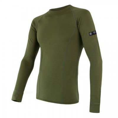 Термофутболка чоловіча Sensor Merino Active LS safari 17200019, SM11MA-safari-M, код: 11400