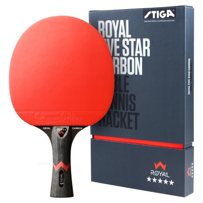 Ракетка для настільного тенісу Stiga Royal Carbon 5 Star FL (1215-2818-01), код: 9959
